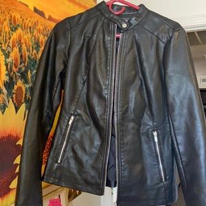 Leather coat